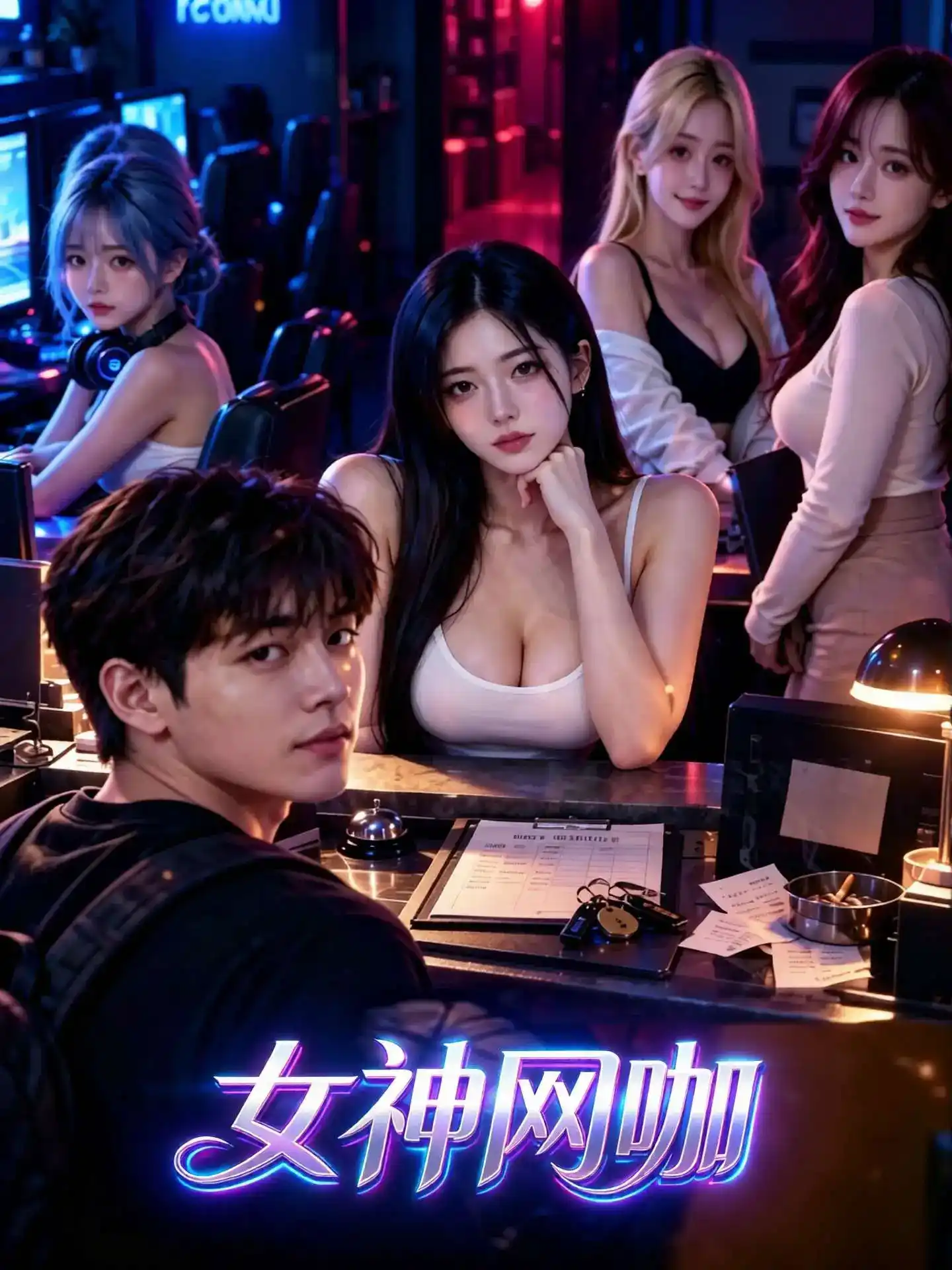 《女神网咖》短剧封面